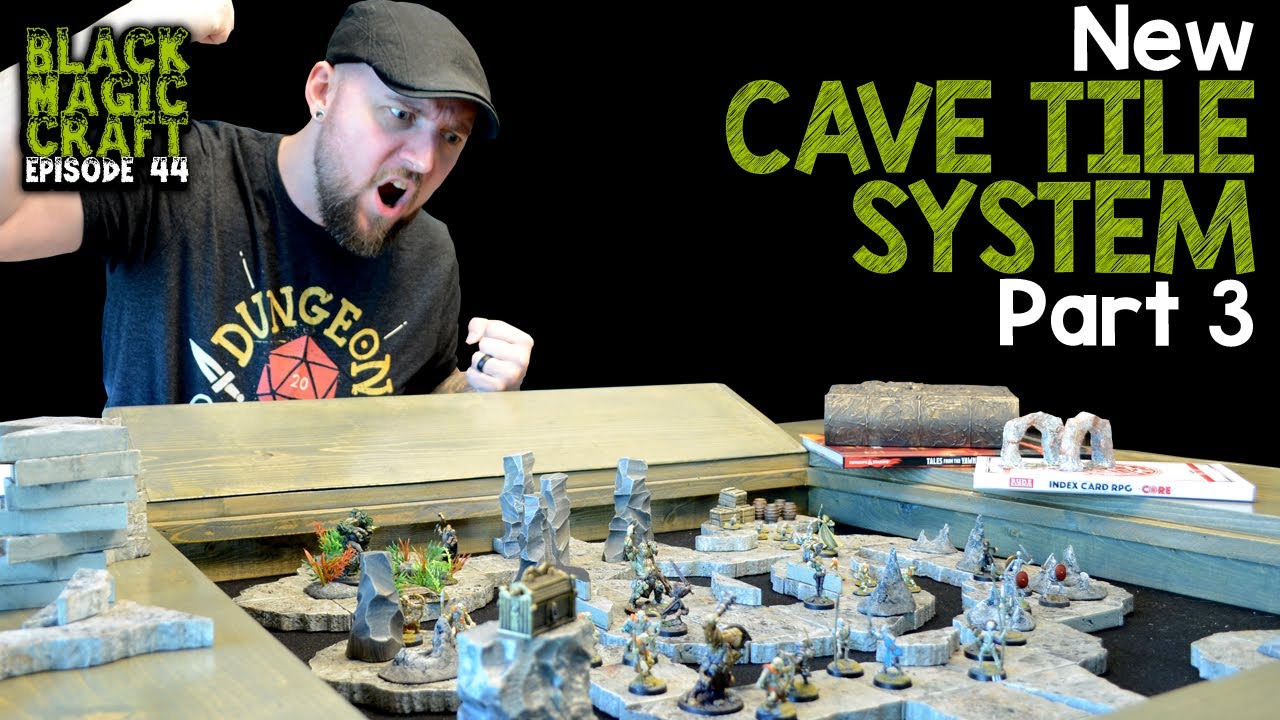 New Cave Tiles For D&D Tutorial Part 3 (Black Magic Craft Episode 044)