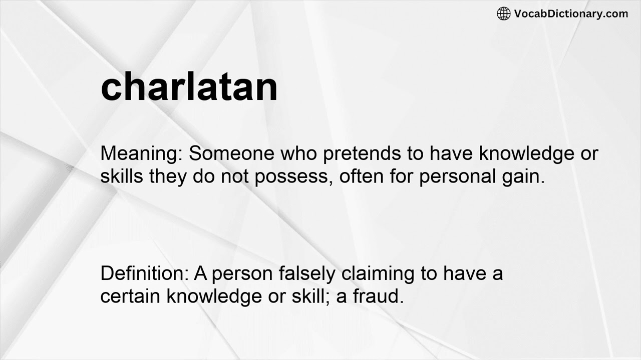 charlatan Meaning