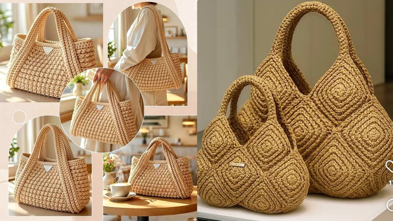Must-See Crochet Handbag Designs for Fashion Lovers//Crochet Handbags That Stand Out in Style