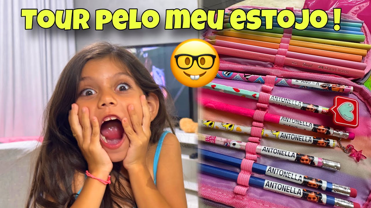 TUDO O QUE TEM DENTRO DO MEU ESTOJO DA ESCOLA !