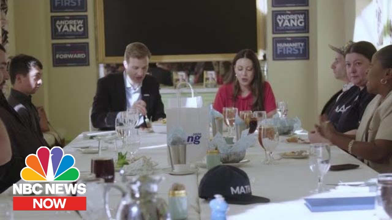 Meet The People Getting $1,000 A Month From Andrew Yang’s Campaign | NBC News NOW