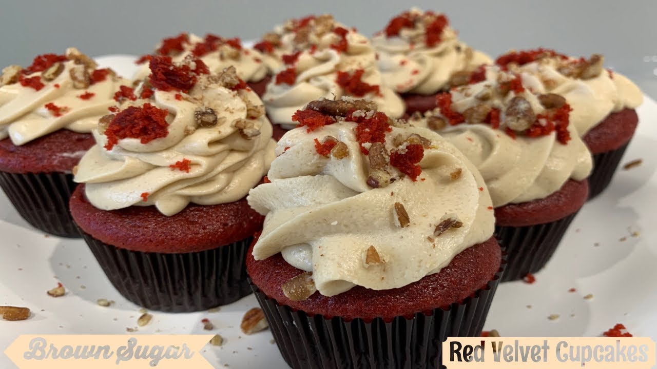 The BEST Moist Fluffy Red Velvet Cupcakes | Brown Sugar Cream Cheese Frosting