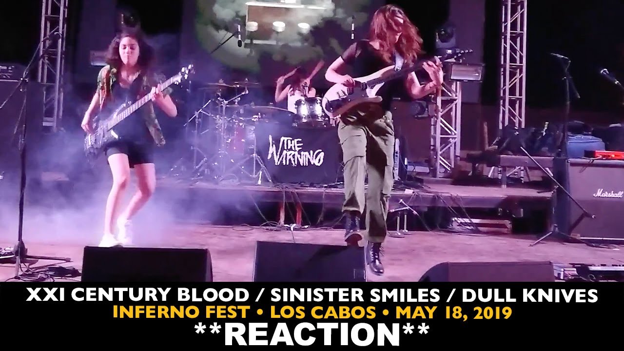 Musicians REACT to The Warning: XXI Century Blood, Sinister Smiles, Dull Knives (Inferno Fest 2019)