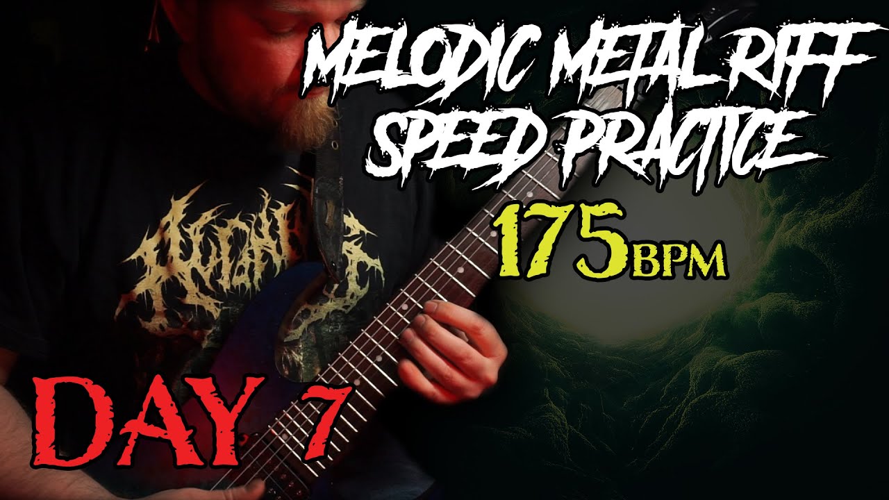 7 Days of guitar practice | 3/4 Time | Melodic Metal Riffs