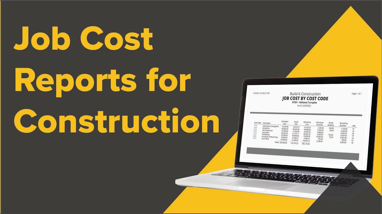 Job Cost Reports Every Construction Business Should Understand | Webinar