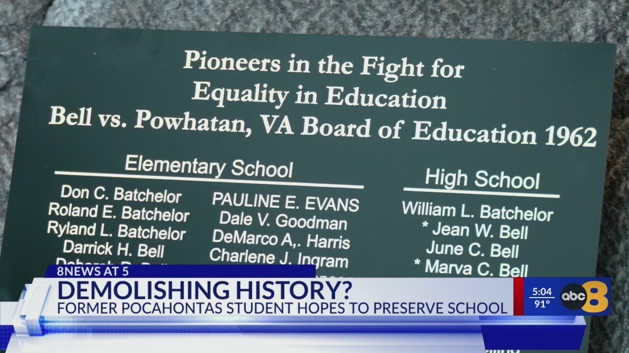 'Historical buildings should not be destroyed': Former student responds to Pocahontas Middle demolit