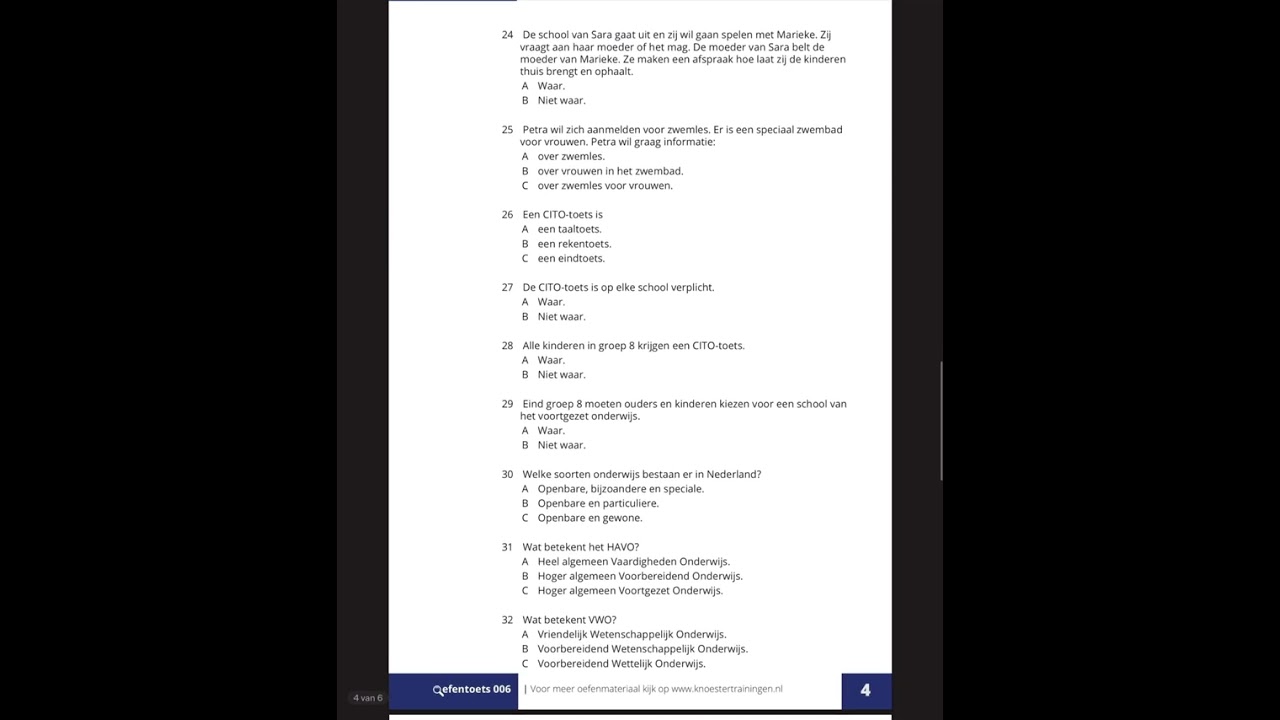 KNM Oefenexamen 006 - 2025 | Antwoorden (Answers)