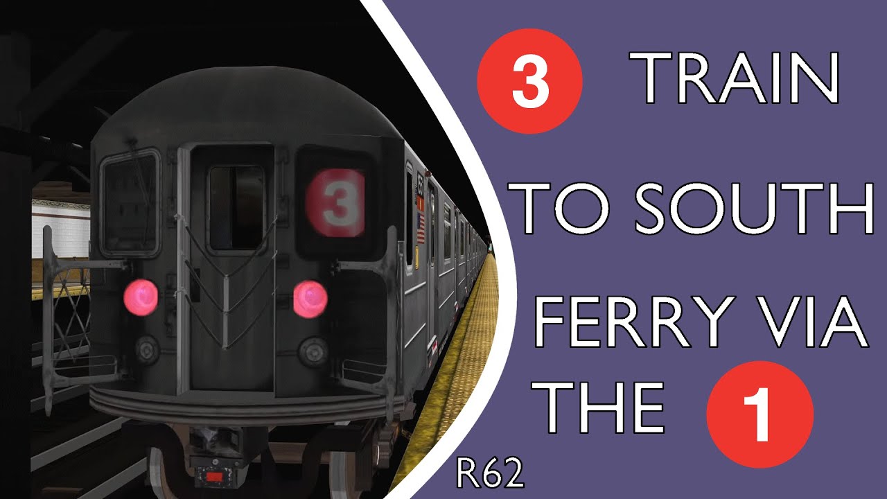 Openbve R62 (3) Train from 148th Street to South Ferry via the (1)