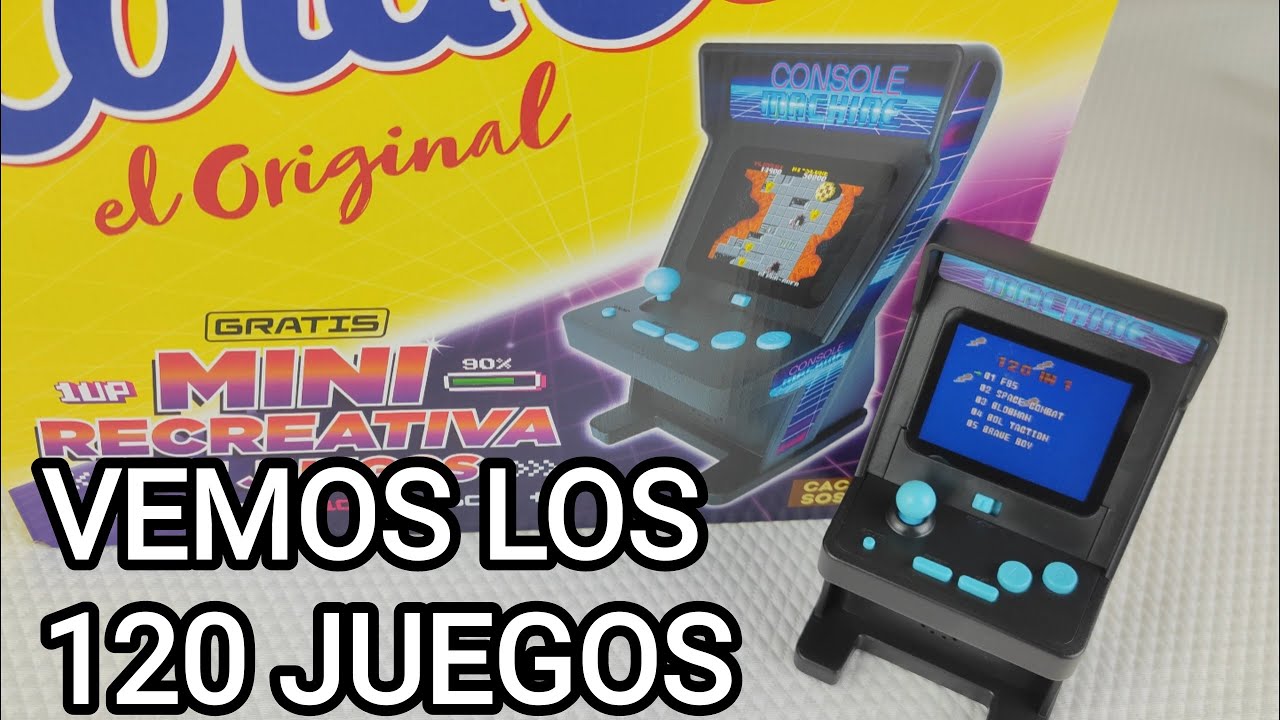 Mini recreativa de juegos ColaCao. Vemos los 120 juegos... y jugamos a los 10 primeros.