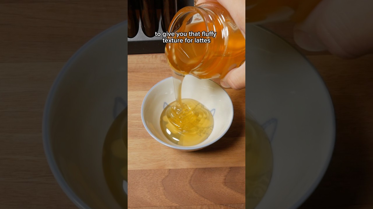 ✨Whipped Raw Honey✨🍯 #coffee #honey #science #asmr