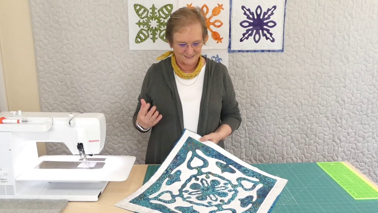 Quilting Tips & Techniques 264 - How to free-motion echo quilt a Hawaiian style quilt block.