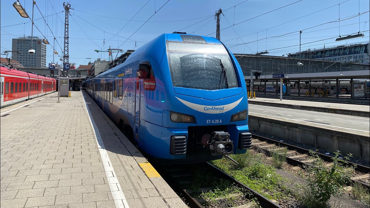 Mit dem GABY Stadler Flirt 3 von München nach Mindelheim mit Verspätung, Sound und 160 Km/h