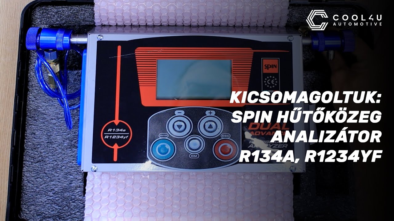 Kicsomagoltuk: SPIN hűtőközeg analizátor (R134a, R1234yf)