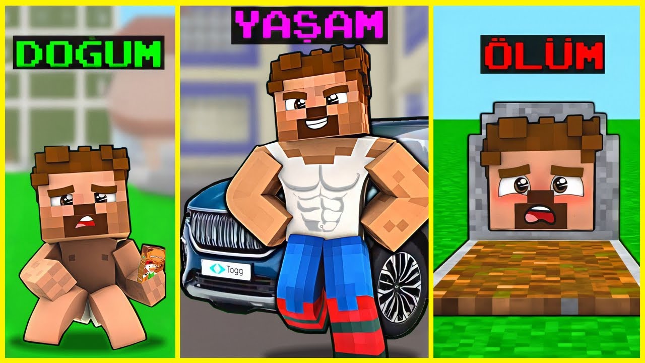 BEBEKLİKTEN ÖLÜME ZAVALLI ARDANIN HAYATI 😂 - Minecraft