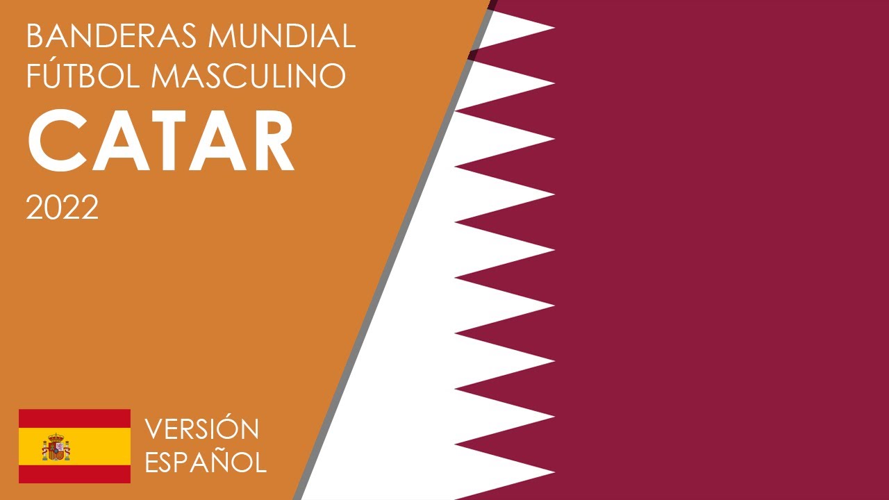 Banderas Mundial de Fútbol Catar 2022
