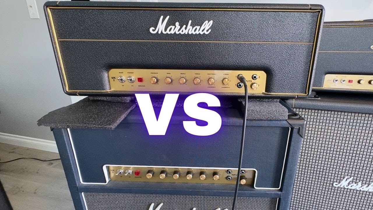 2 Marshall 1987x 50 Watt Heads w/ Mr Scary Mods