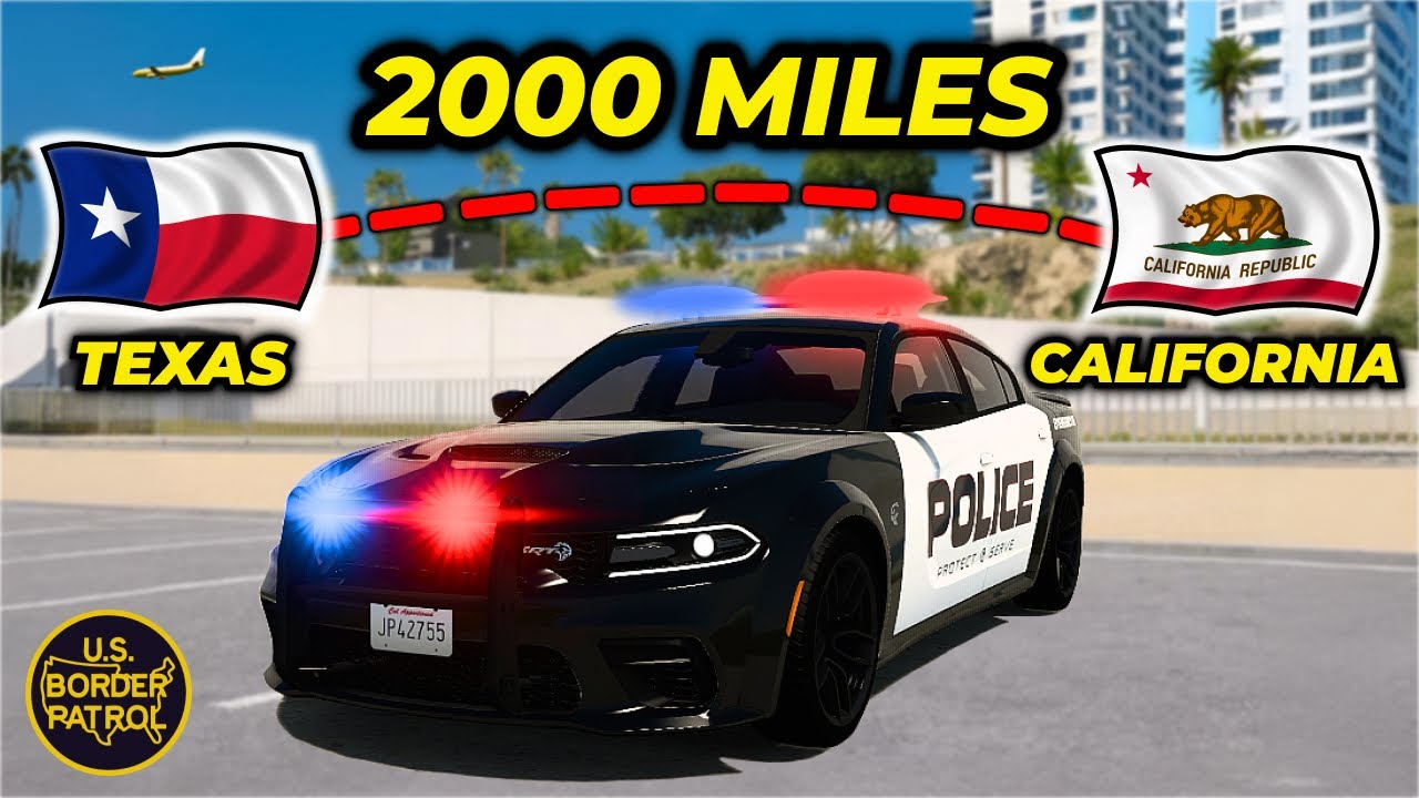 ATS Longest Border Patrol Trip - San Antonio to San Diego | American Truck Simulator
