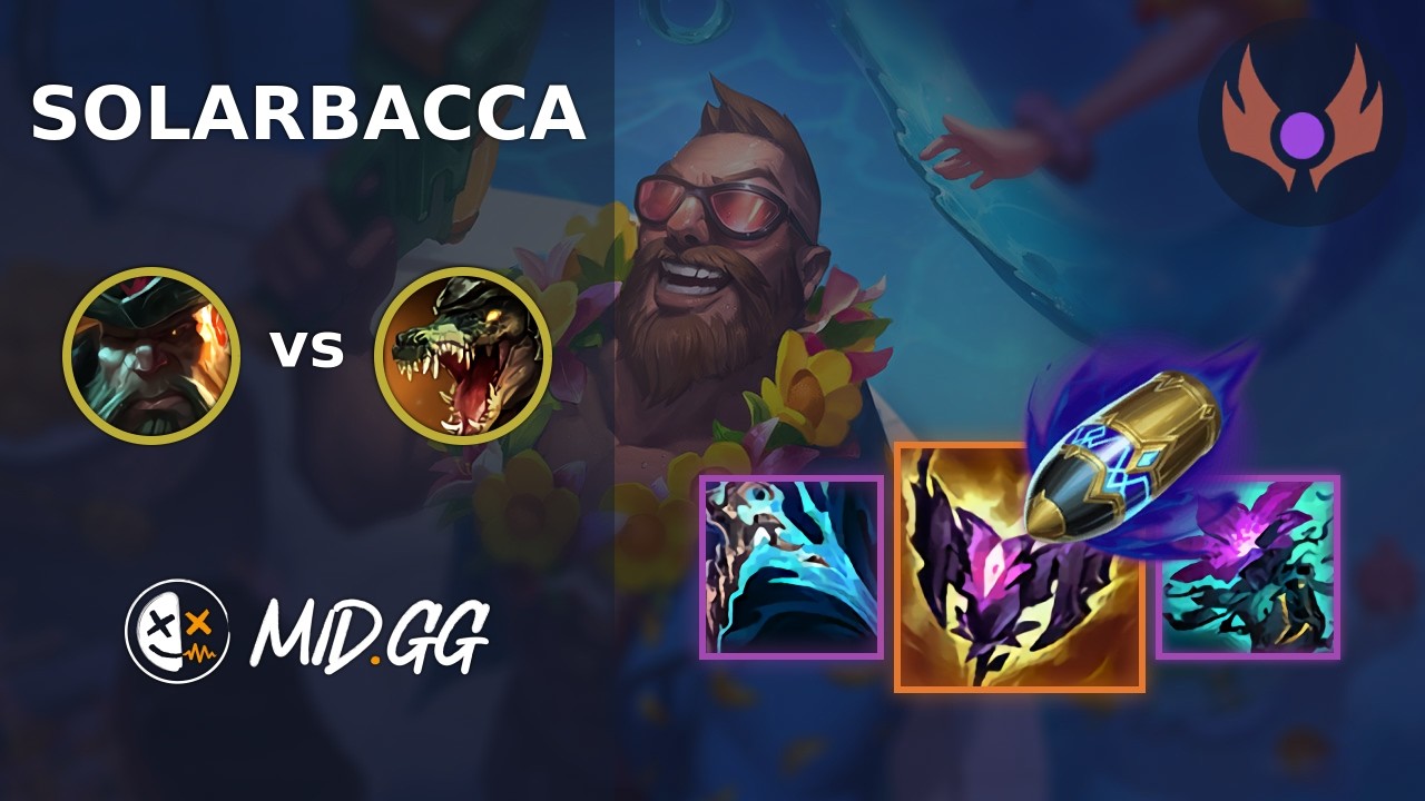 MID.GG: [ solarbacca ] Gangplank TOP vs Renekton | NA MASTER | LOL Season 2026