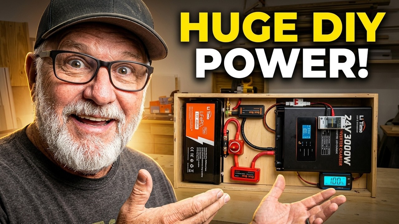 Building a DIY 24v Solar System With 460ah Batteries!