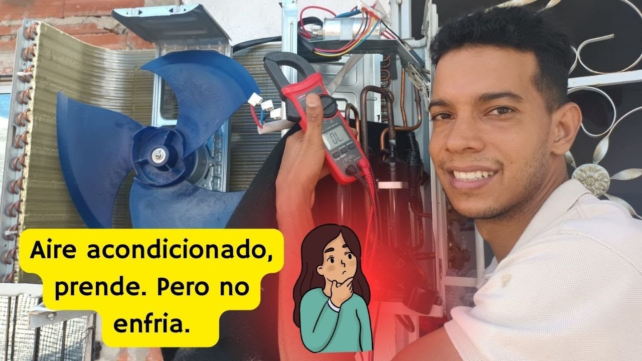 Aire acondicionado prende pero no enfría y la unidad interna esta en buen estado ¿Qué hago?