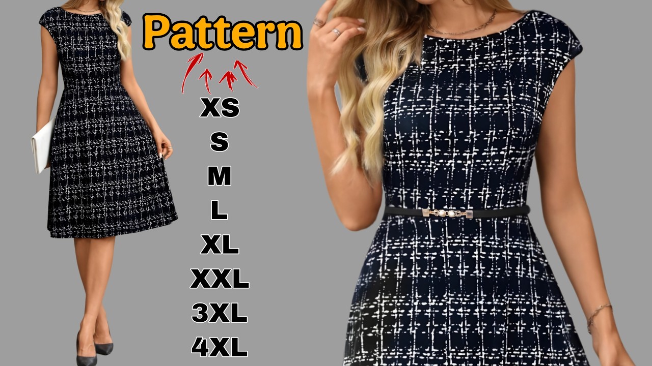 Quick & Easy Dress Pattern (XS-4XL) | Perfect for Beginners & Beyond!