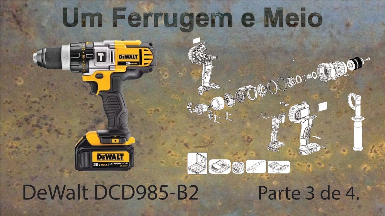 DeWalt DCD985-B2 Gearbox Assembly - Parte 3 de 4.