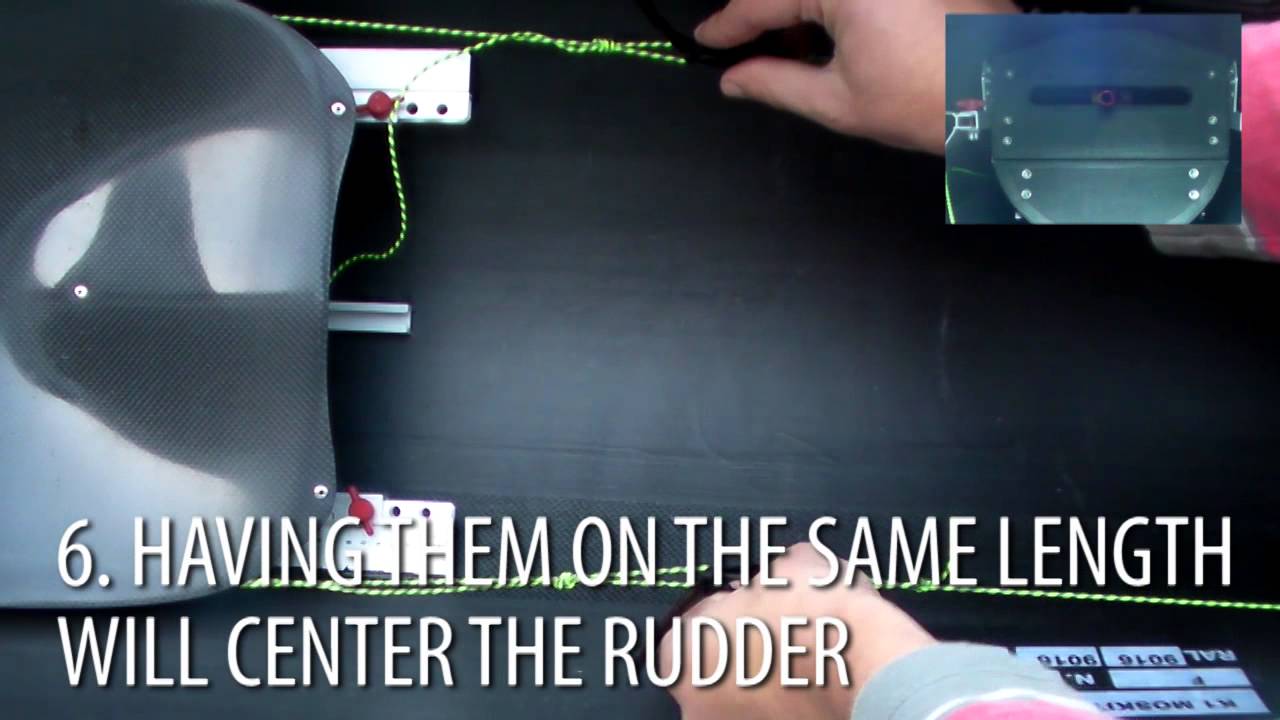 NELO Tip: Setting up the rudder cables and T-bar