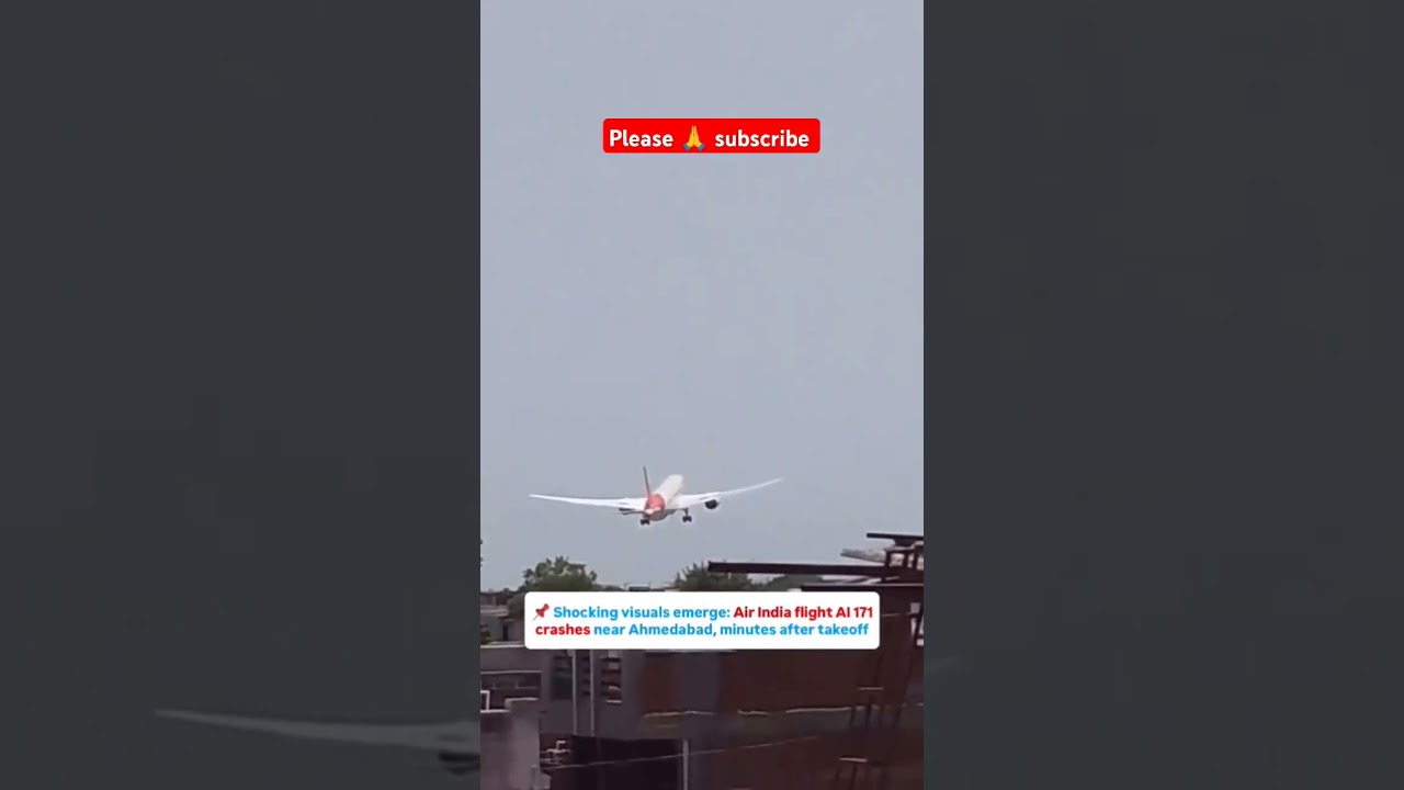 Air India Plane crashed in Ahmedabad 😭 when an Air India plane bound for London with 242 p #airindia