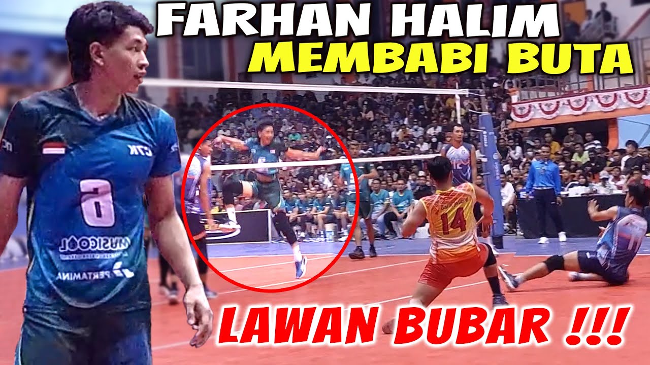 Spike Keras Farhan Halim Membabi Buta Ketika Voli Menghadapi Tim Bank Jateng di Kapolres Pati Cup