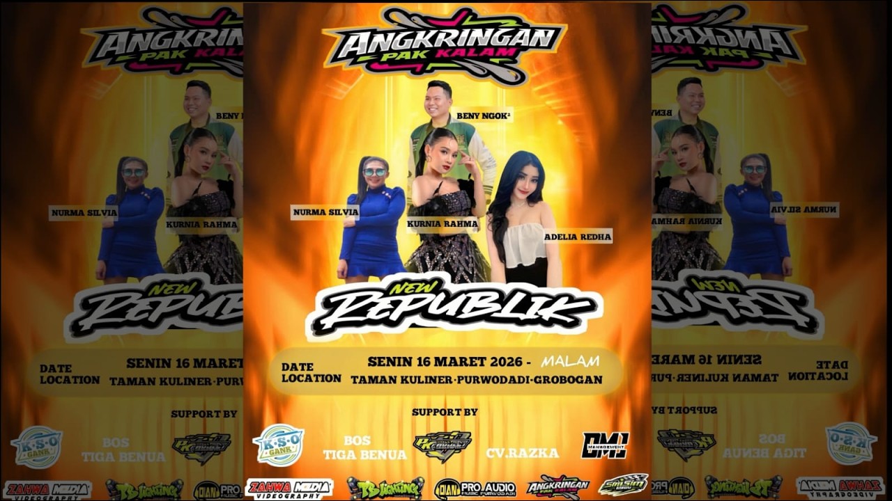 🔴LIVE NEW REPUBLICK MUSIC  | DI ANGKRINGAN PAK KALAM 16 MARET 2026 | DIAN PRO AUDIO | PB LIGHTING