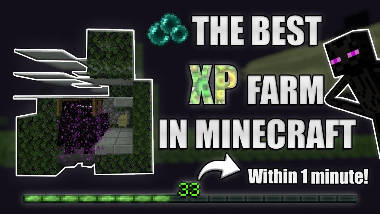 INSANE Enderman XP FARM In Minecraft! Level 33 in 1 minute! 1.16