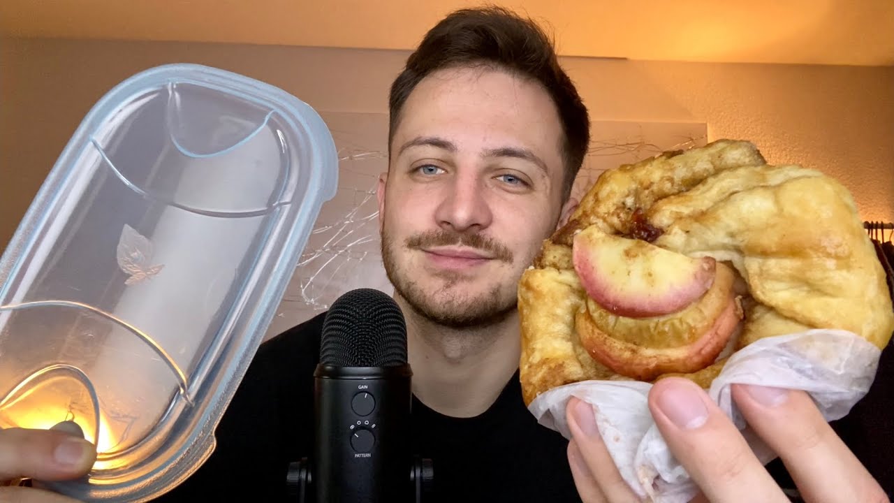 Tupperdose & Apfel Franzbrötchen | ASMR