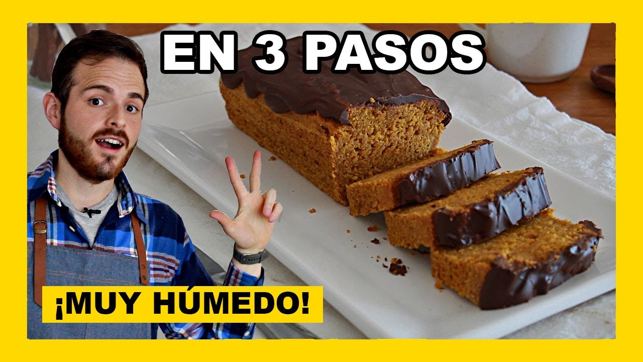 🔶BUDÍN vegano en LICUADORA de NARANJA y ZANAHORIA (receta con ACEITE)