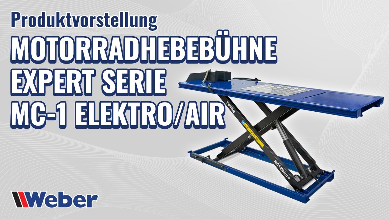 Weber Expertserie Motorradhebebühne MC-1 Elektro/Air