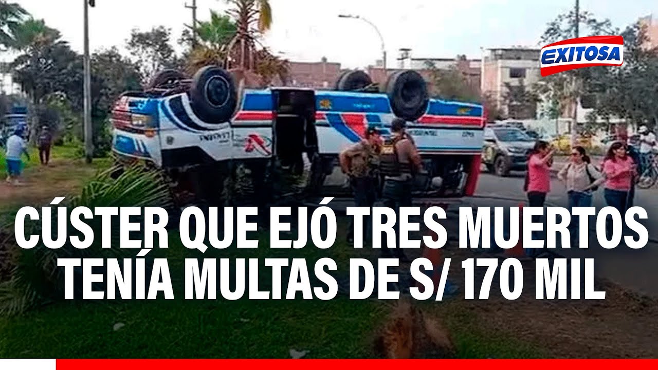 🔴🔵ATU: Cúster que ejó tres muertos tenía multas de S/ 170 mil