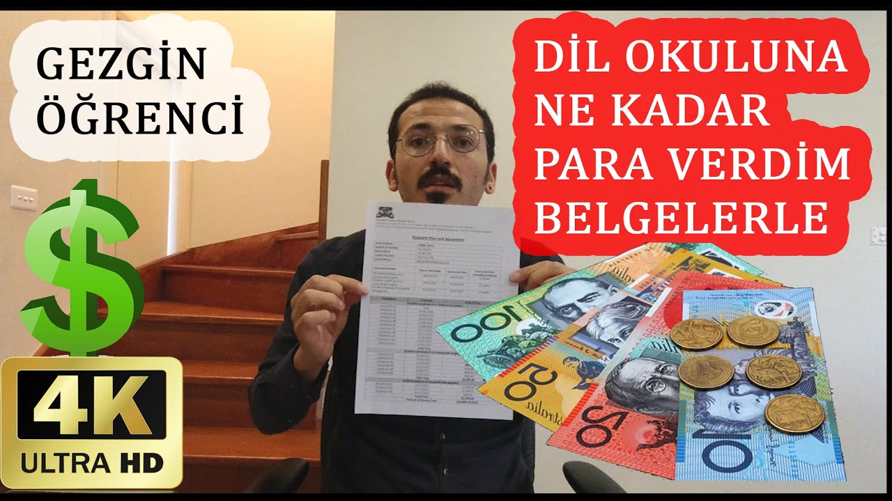 DİL OKULUNA NE KADAR PARA VERDİM-BELGELERLE- AVUSTRALYA