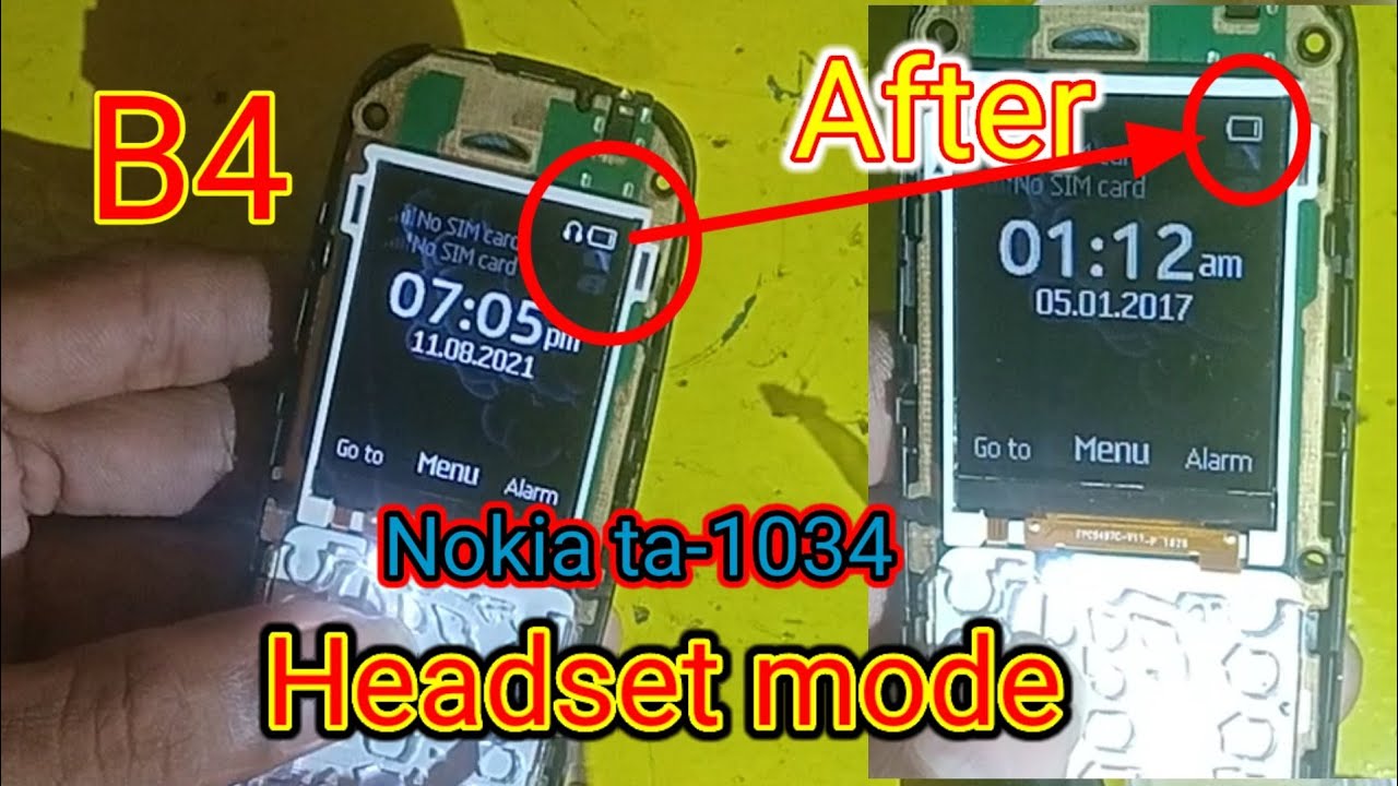NOKIA TA-1034 HEADSET MODE