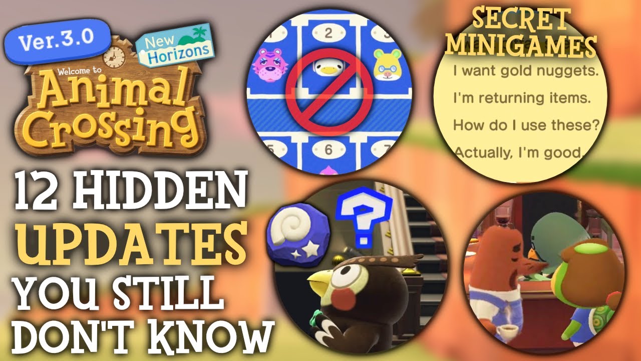 Hidden Updates In 3.0 You MISSED! - Animal Crossing New Horizons