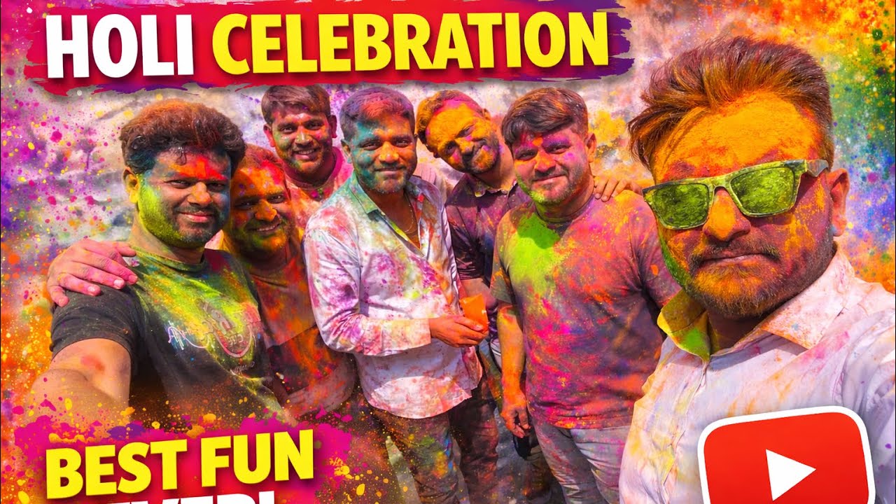Holi Celebration 2026 🎨 | Gujarati Friends ni Full Dhamal | Rang, Masti & Unlimited Fun #holi #viral