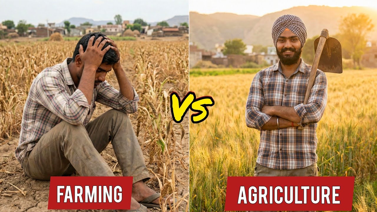 Difference Between Agriculture and Farming - हिंदी | Scope, Scale, Income and Growth | Shy Niche 