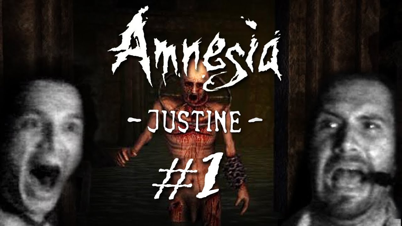 Horror - Amnesia: Justine mit Facecam #1 - Let's Play Amnesia Justine German
