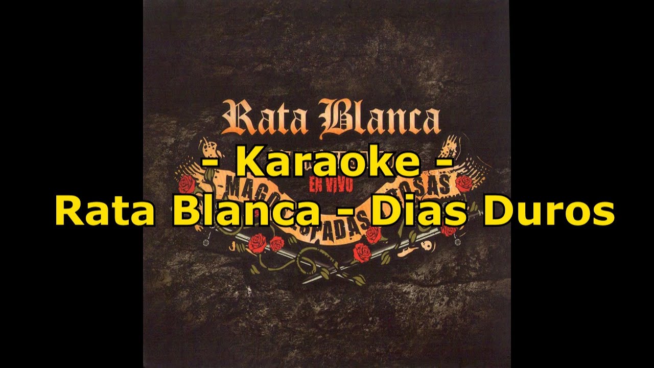 Karaoke - Rata Blanca - Dias Duros #karaoke  #ratablanca  #rock