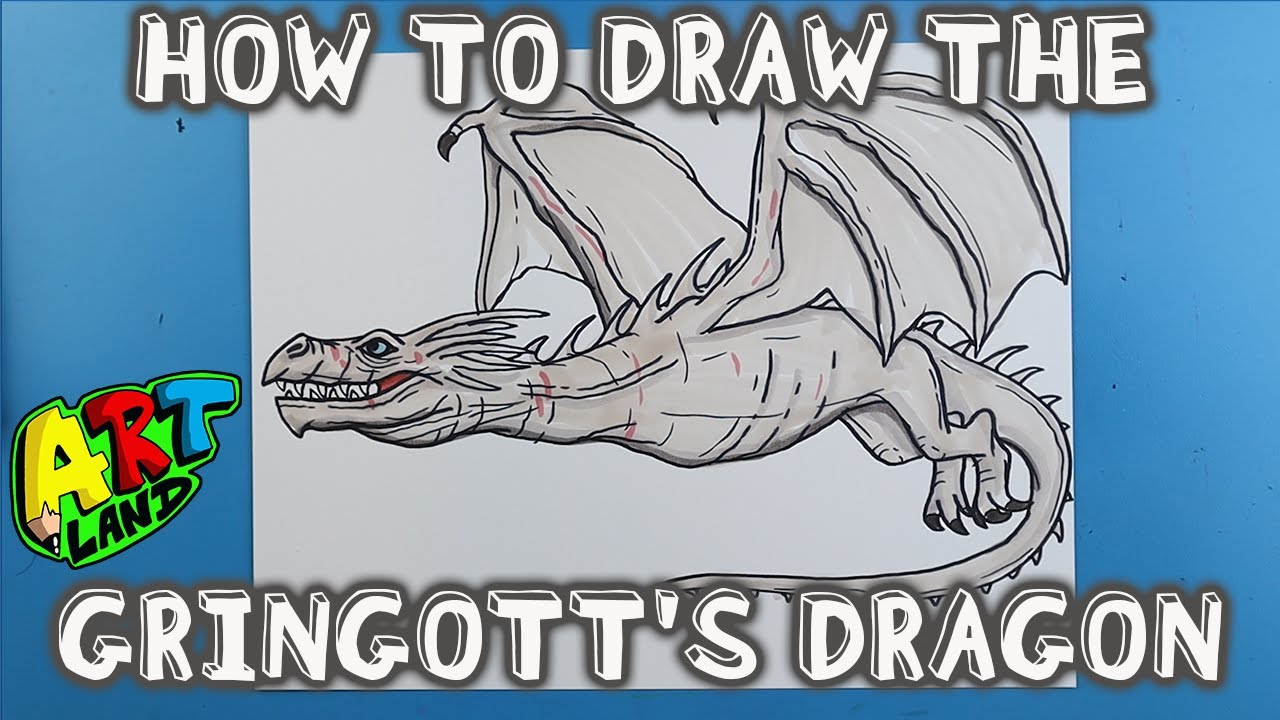 How to Draw the GRINGOTT'S DRAGON!!!