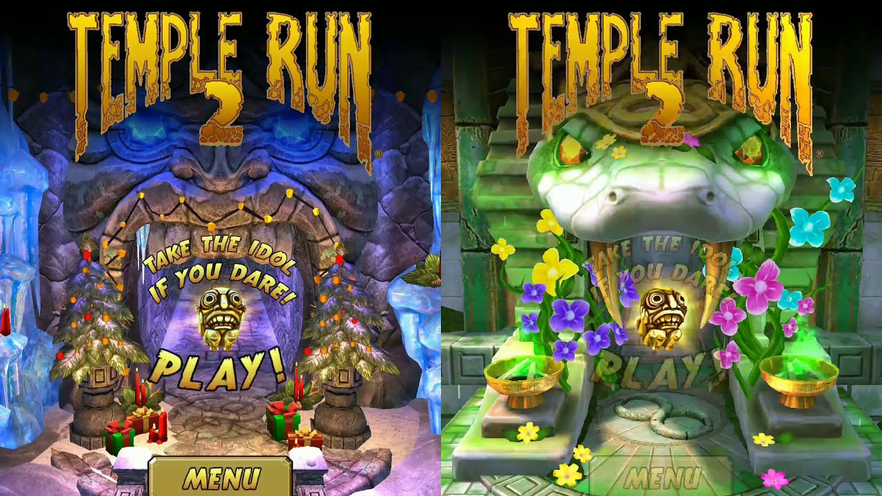 Temple Run 2 Frozen Festivals  Vs Blooming Sands | Temple Run 2 | YaHruDv