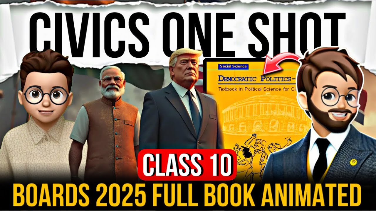 Civics Class 10 One Shot | Class 10 Civics All Chapters | Civics One Shot Boards 2025
