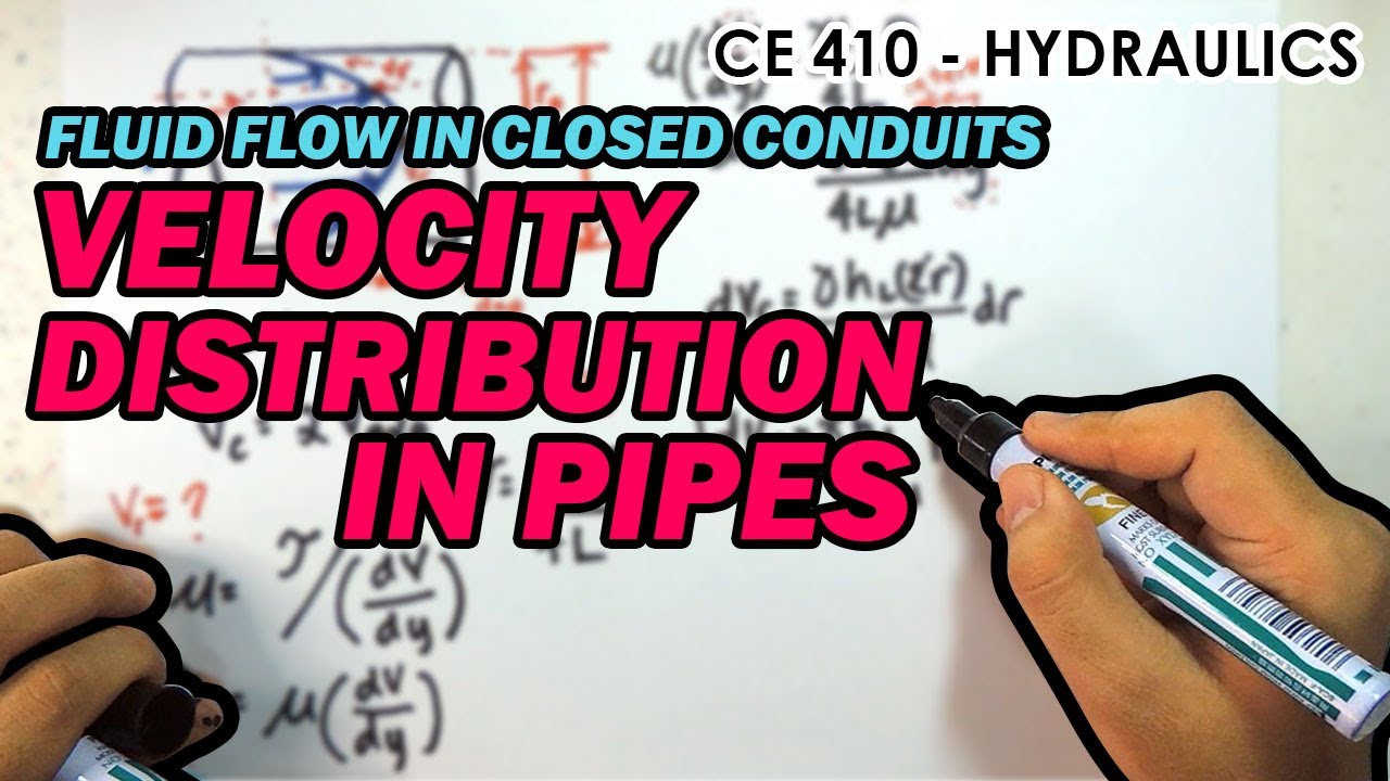 Velocity Distribution in Pipes - Fluid Flow in Closed Conduits (Filipino)