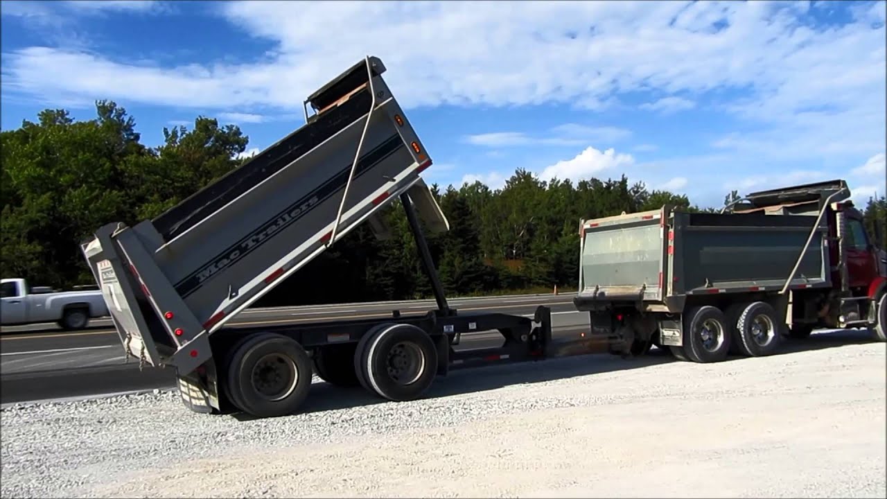 Dumping Volvo Tandem and Pup