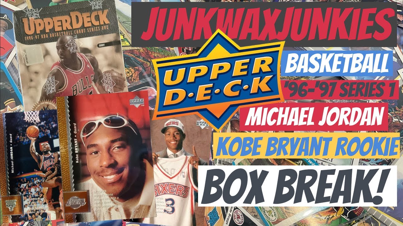 96 97 Upper Deck Series 1 Basketball box break Micheal Jordan and Kobe Bryant Rookie card hunt