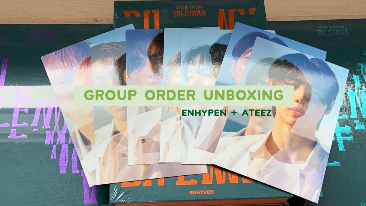 unboxing my group orders~~ (ateez + enhypen!)