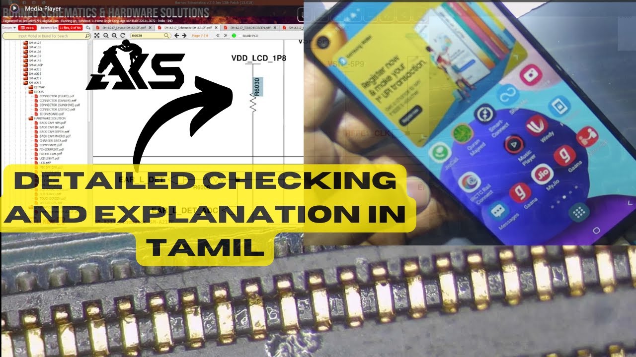 SAMSUNG A21s touch not working | INTERRUPT line issue | detailed explanation in TAMIL